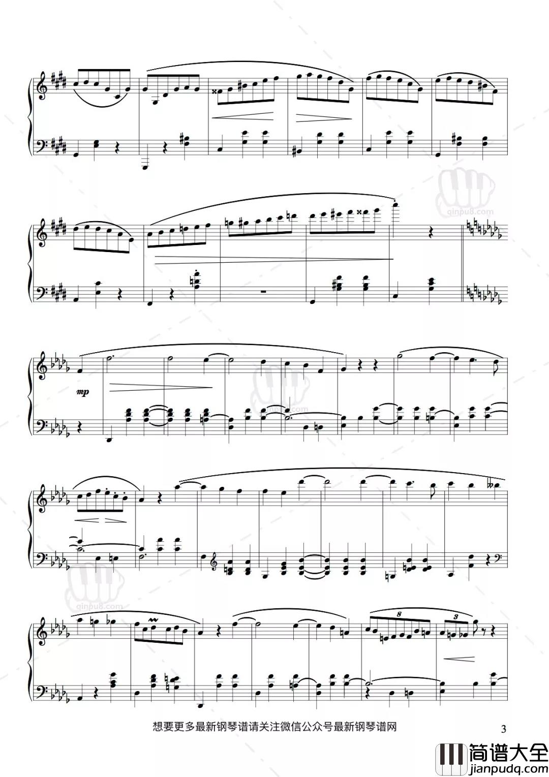 升C小调圆舞曲钢琴谱_肖邦背后的爱情故事_把思念与忧郁揉成天籁