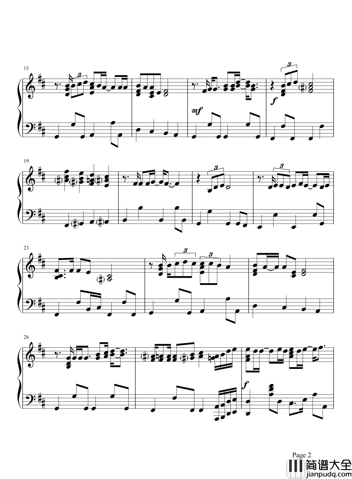 忘记你我做不到钢琴谱_张学友_忘记一个深爱的人很难啊