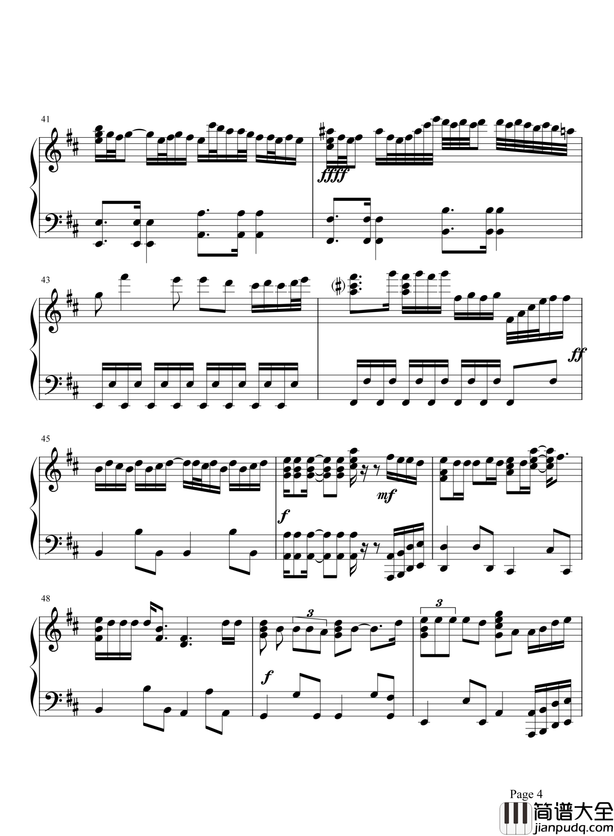 忘记你我做不到钢琴谱_张学友_忘记一个深爱的人很难啊