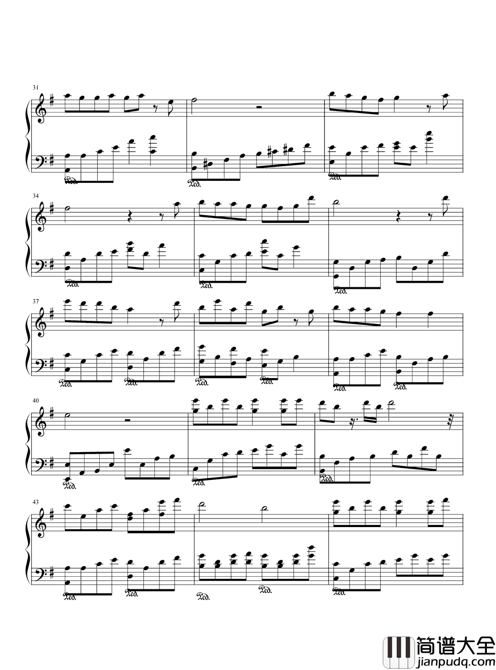 三个人的时光钢琴谱_董真_大型游戏轩辕剑等你来玩