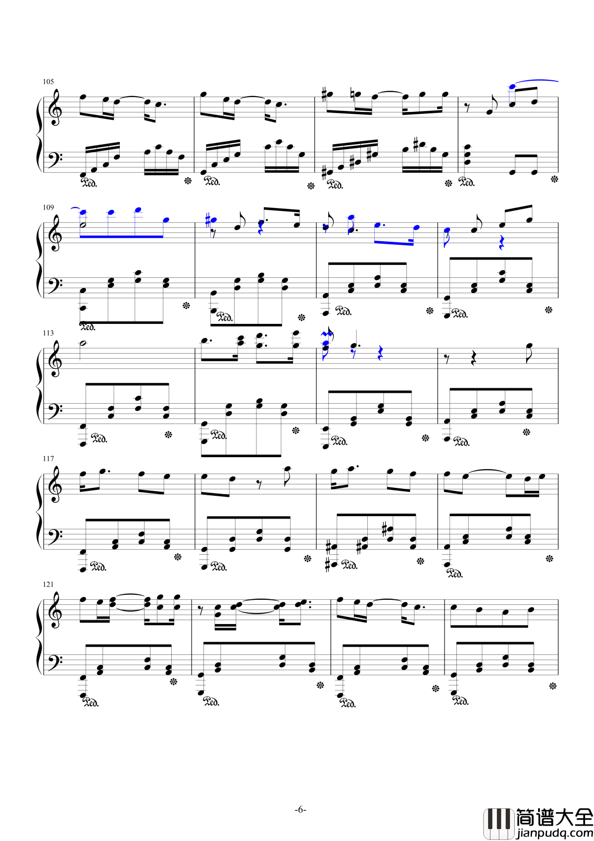 beautiful_love钢琴谱_蔡健雅_电视剧白袍之恋片头曲