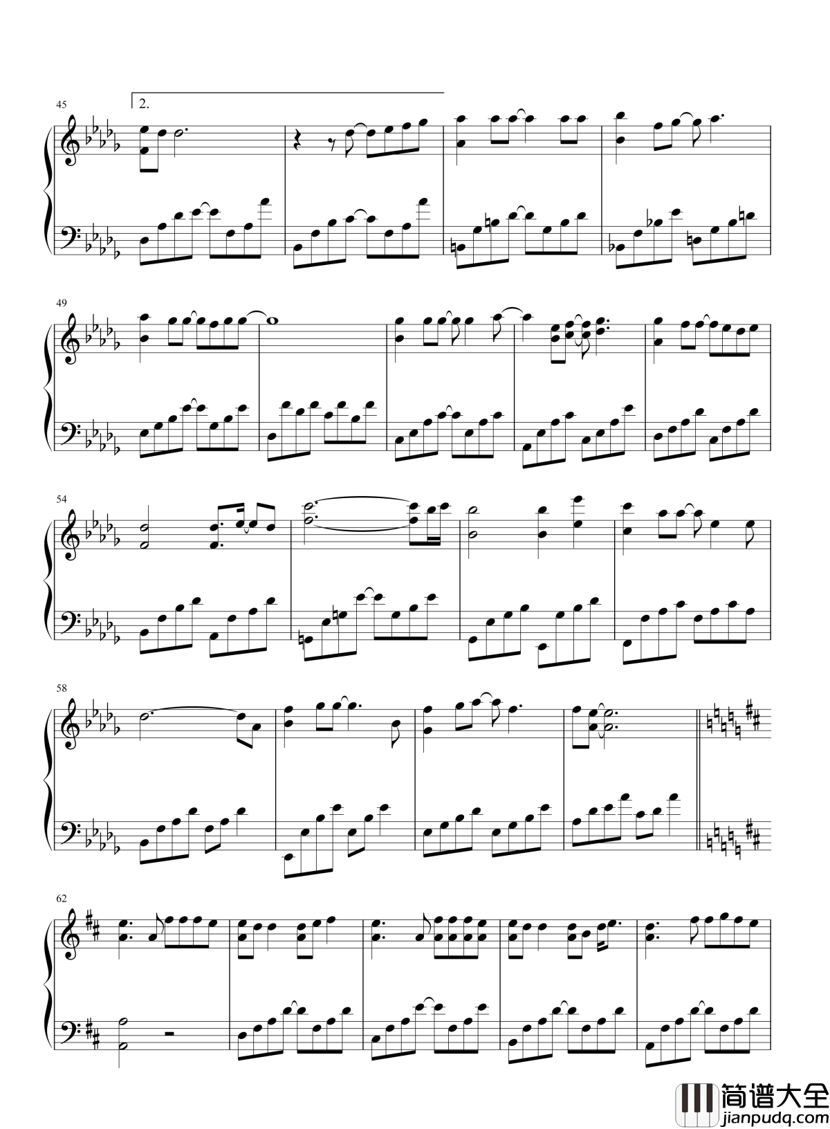 给我一首歌的时间钢琴谱_周杰伦_你送我的眼泪让它留在雨天