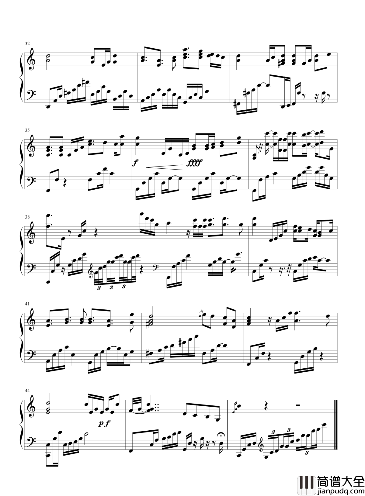 保护色钢琴谱_苏亦承_想要给你的他先给你了