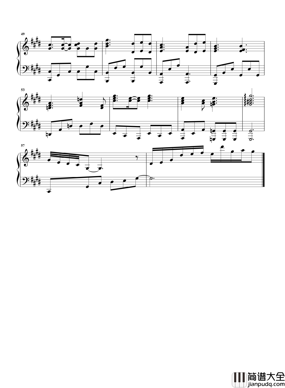 慢慢钢琴谱_张学友_时间真的可以慢慢冲淡一切吗