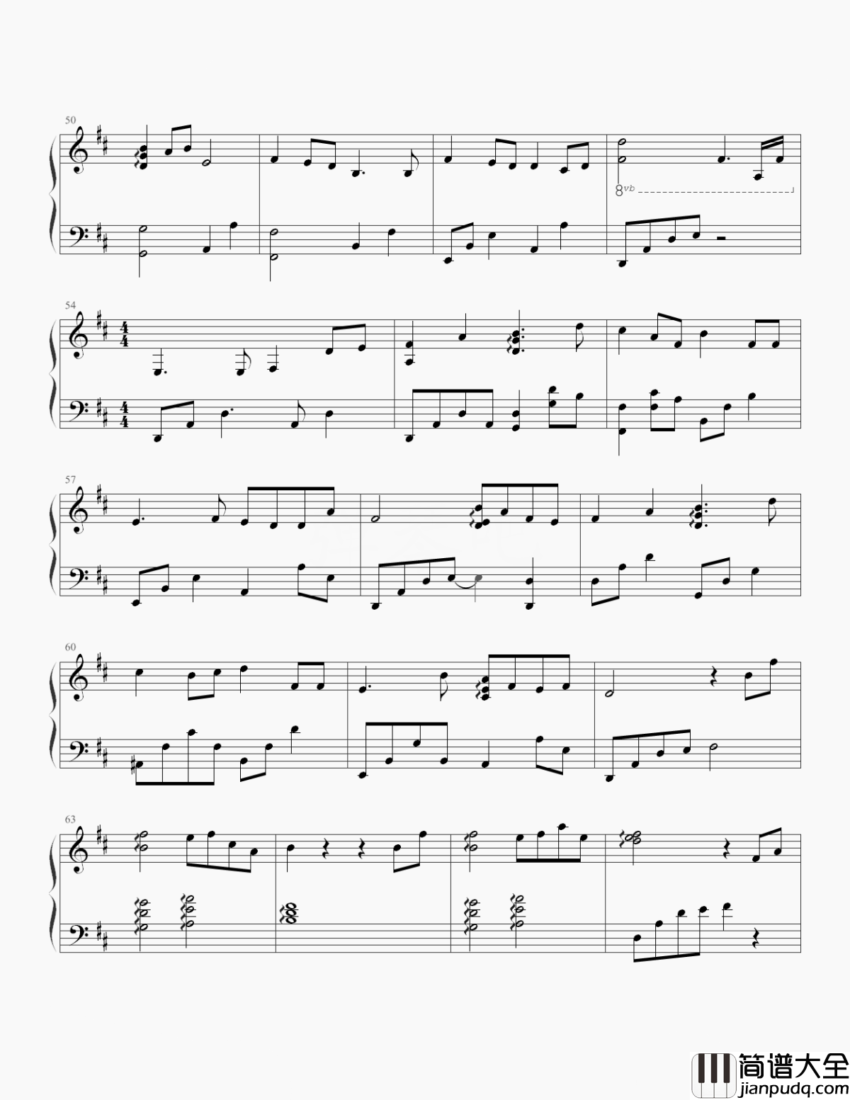 长安忆钢琴谱_双笙_落花人独立_惟有此曲能寄心中意