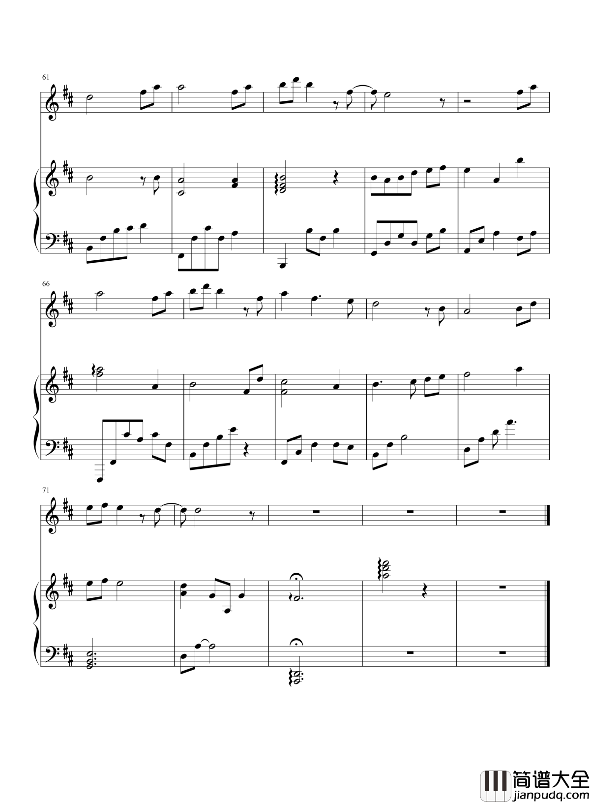 天之大钢琴谱_周安信_天大地大母爱最大