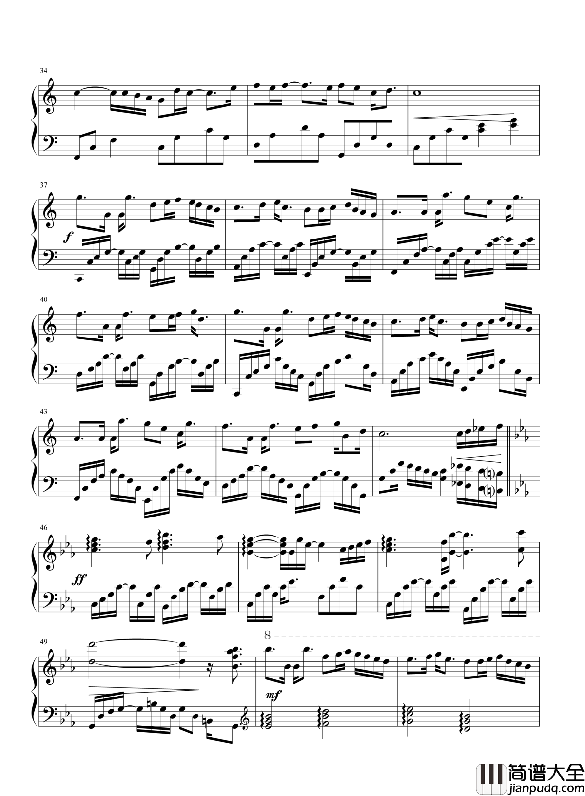 被风吹过的夏天钢琴谱_金莎_林俊杰_空气中的温暖不会很遥远