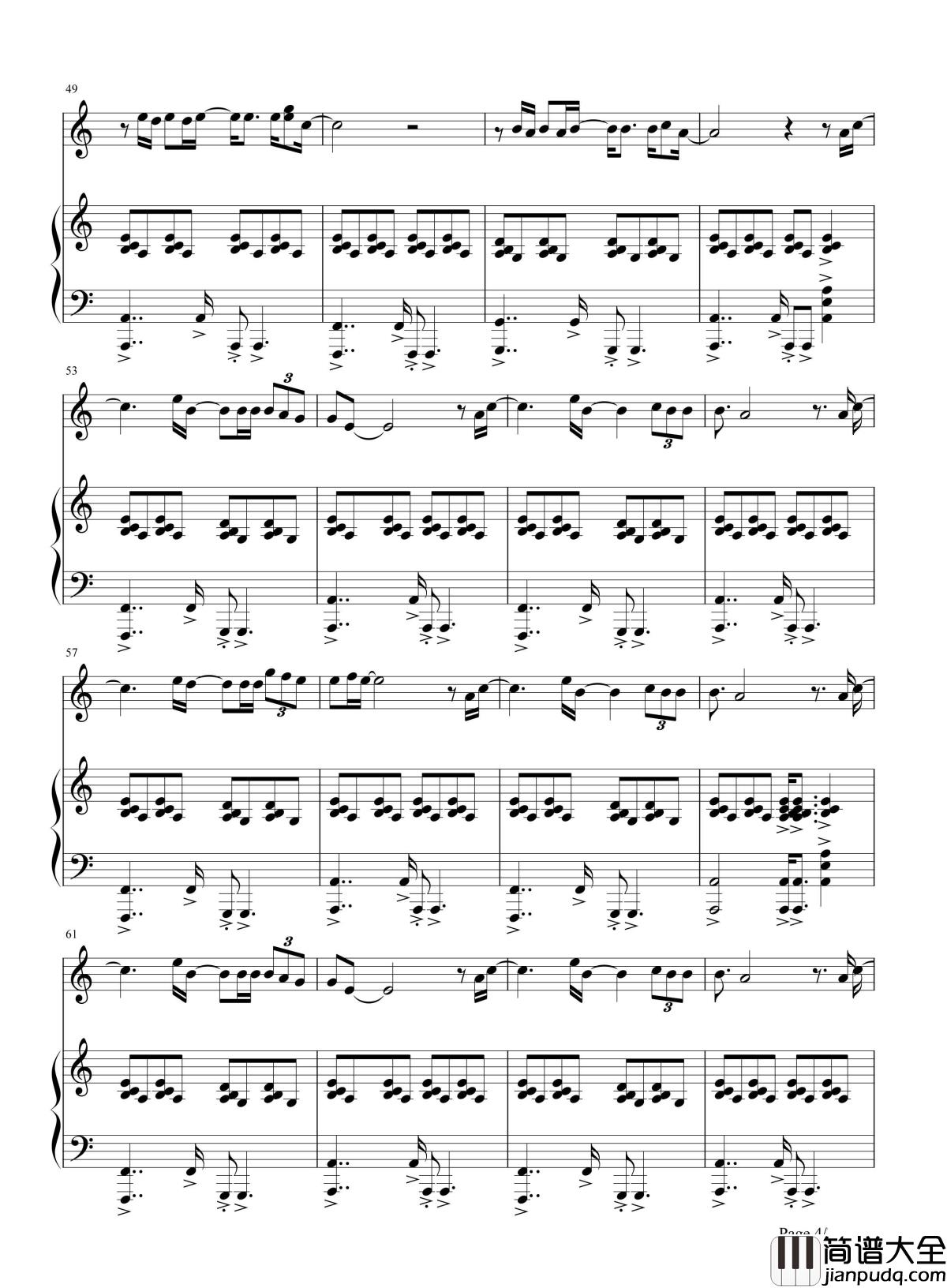 再见青春钢琴谱_汪峰_再见美丽的疼痛