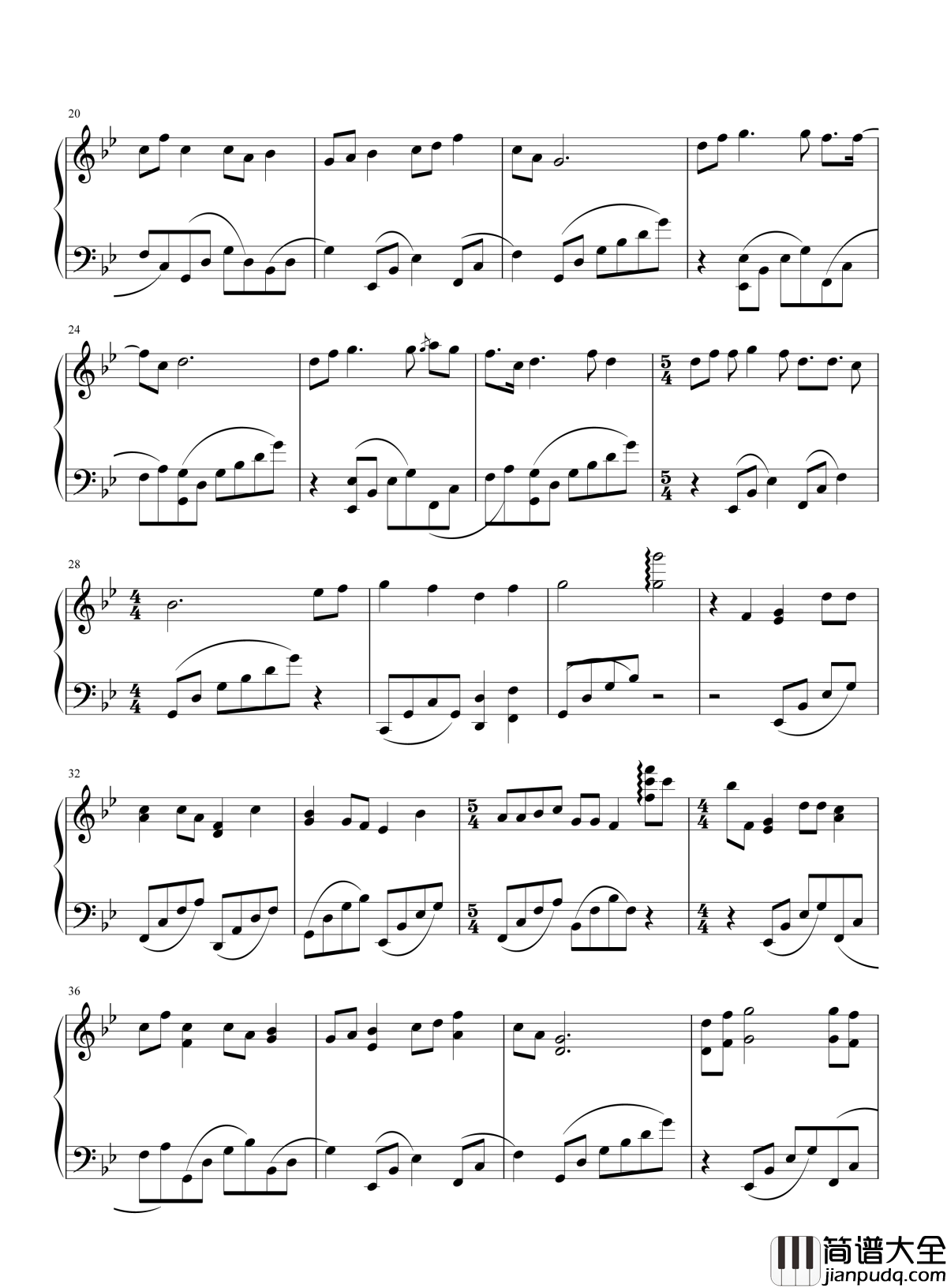 千年风雅钢琴谱_周子雷_一思一念是情节_一步一遥是想念