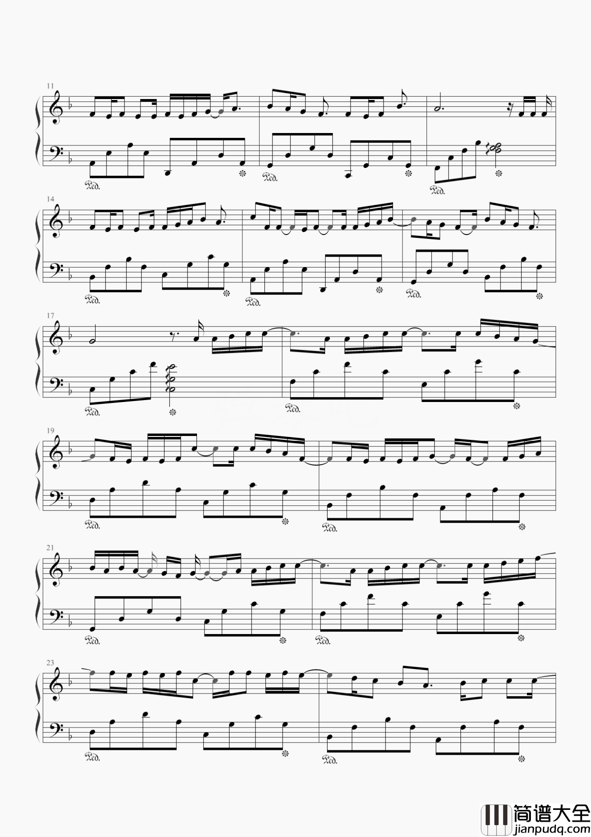 我又初恋了钢琴谱_五月天_昨夜星辰恰似你