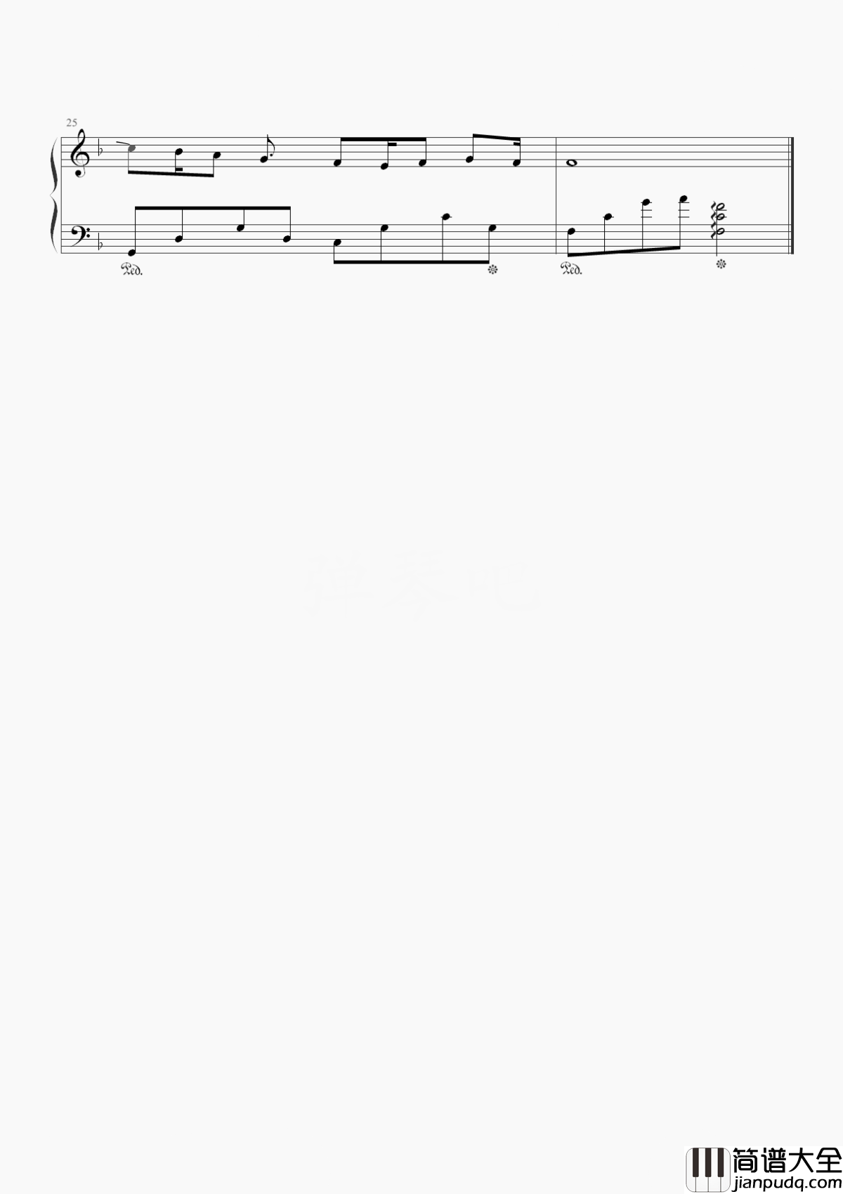 我又初恋了钢琴谱_五月天_昨夜星辰恰似你