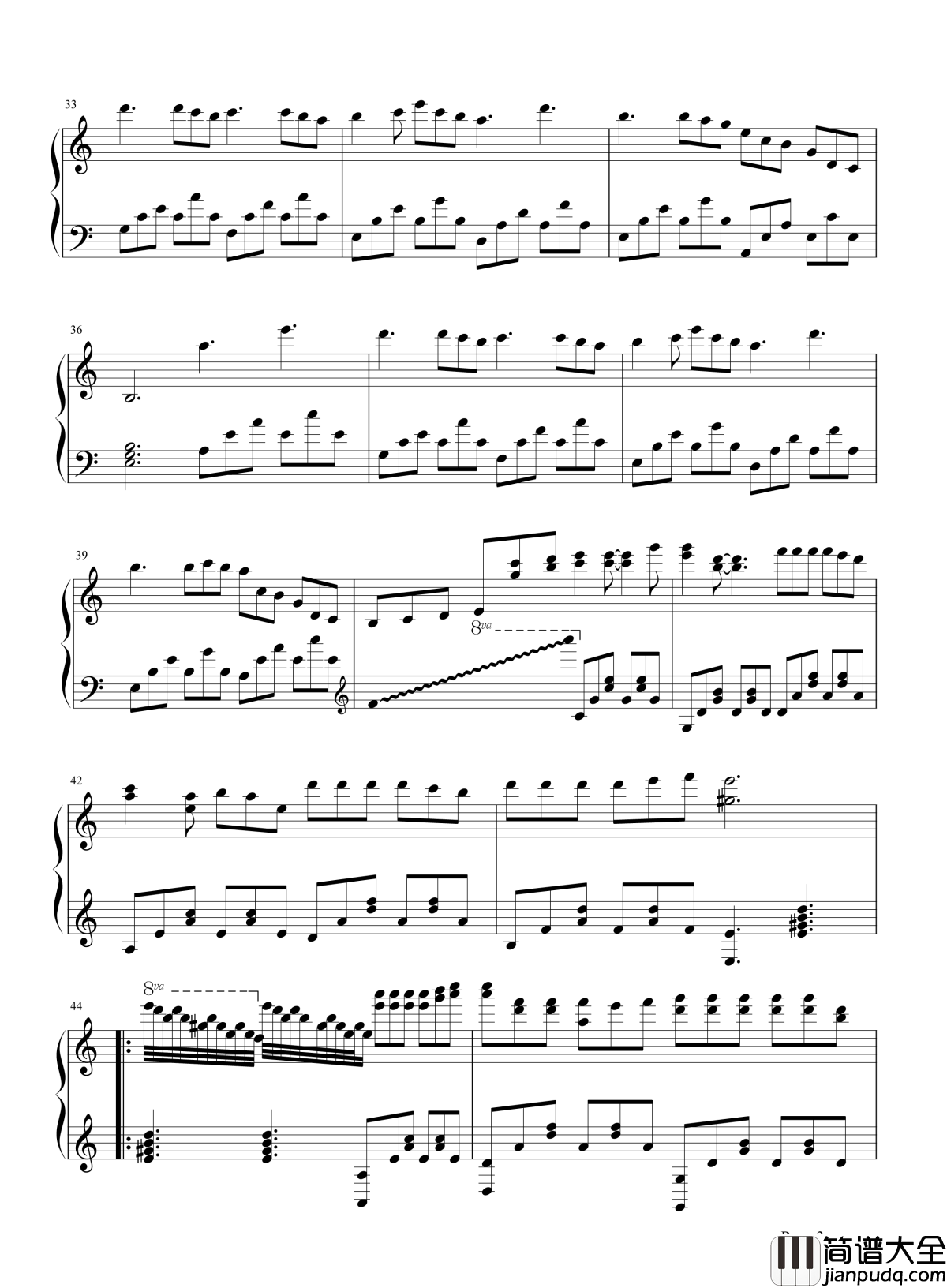 边走边爱钢琴谱_谢霆锋_感激这一路我与你纠缠在一起