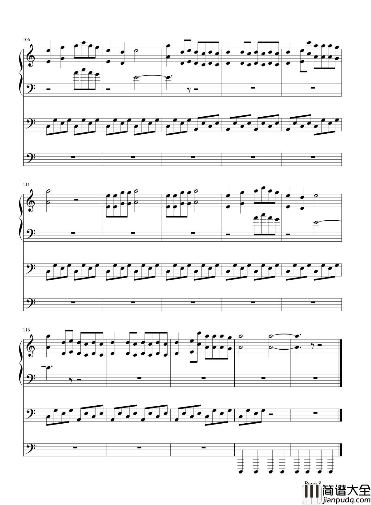 菠萝菠萝蜜钢琴谱_谢娜_马兰坡坡姐的成名曲