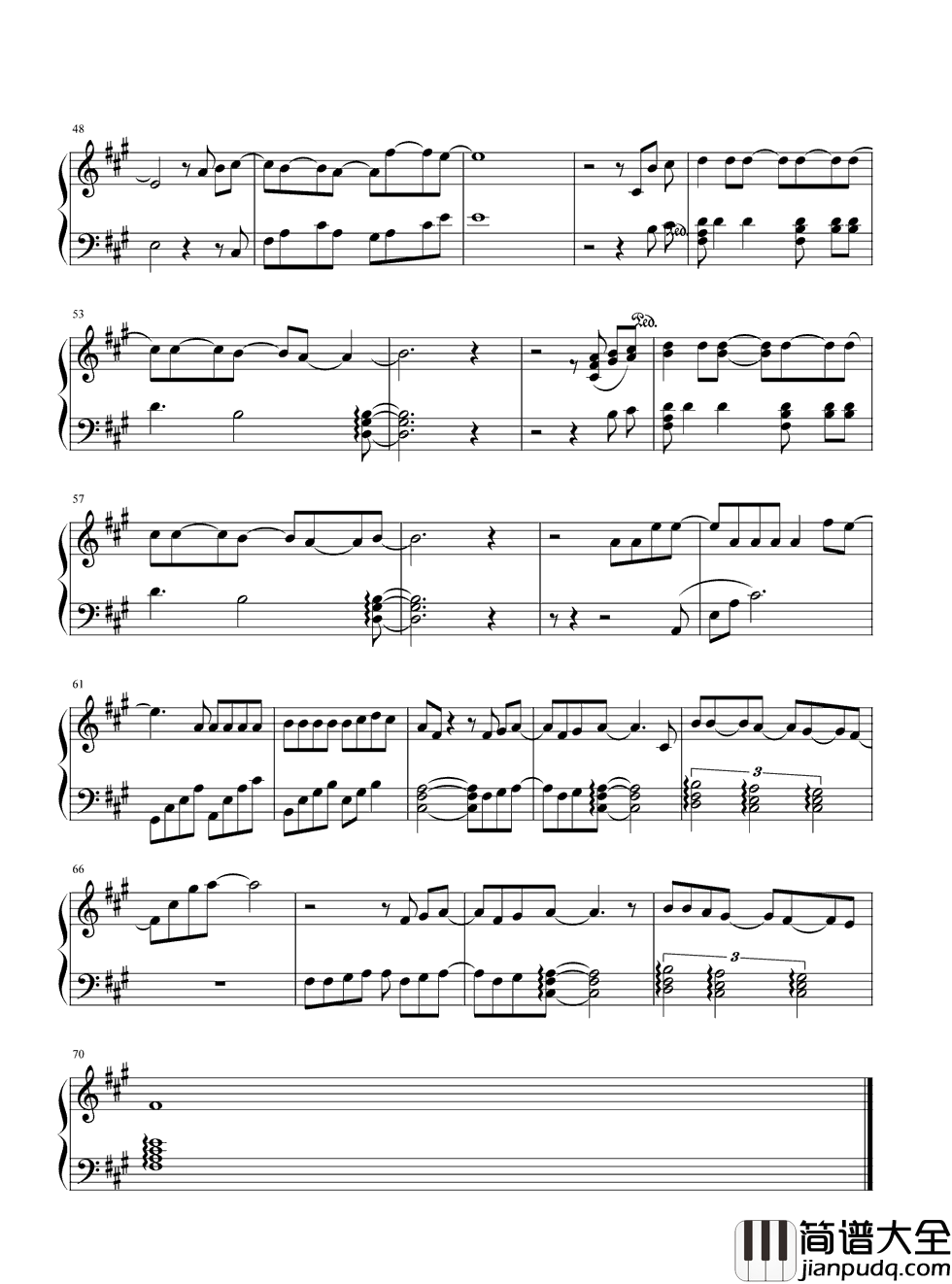 我不会喜欢你钢琴谱_陈柏霖_下雨天，别人都在等伞，而我在等雨停