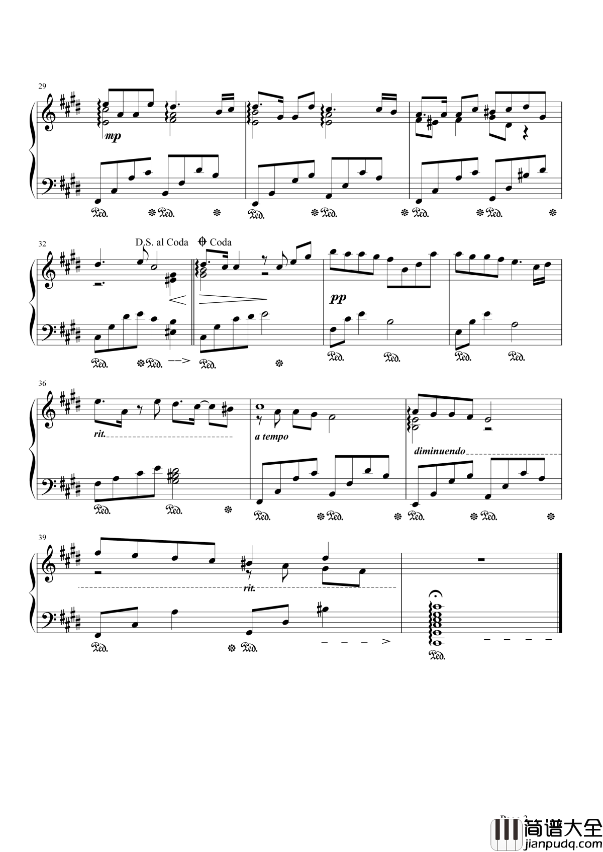 爱的天国钢琴谱_王心凌｜生命之中没有你，好像天国没有美丽的嫁衣