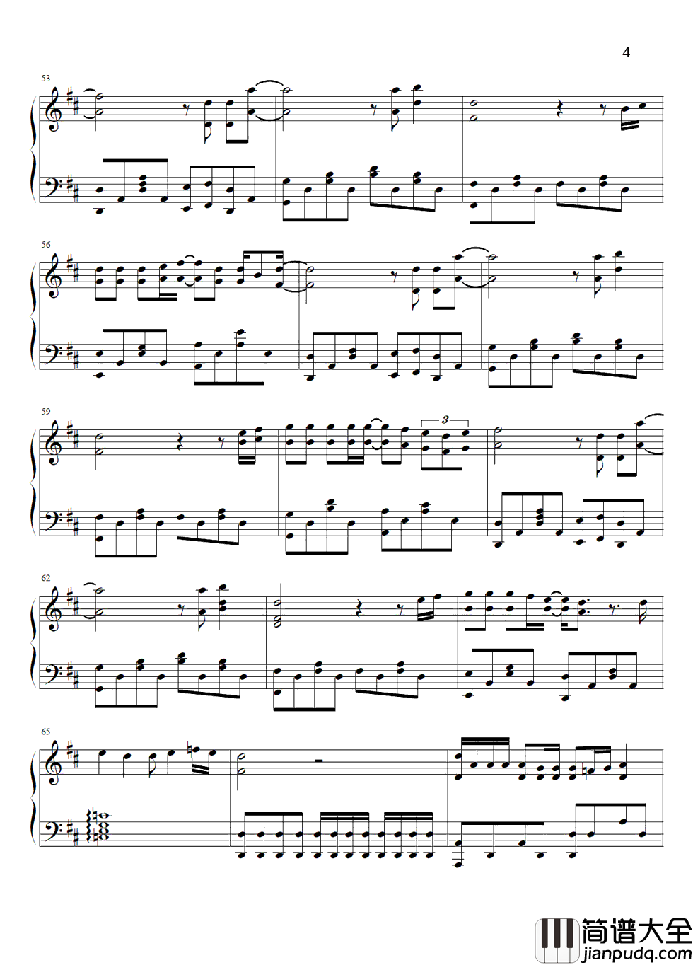 很奇怪我爱你钢琴谱_张杰__很奇怪我爱你别走开我在意