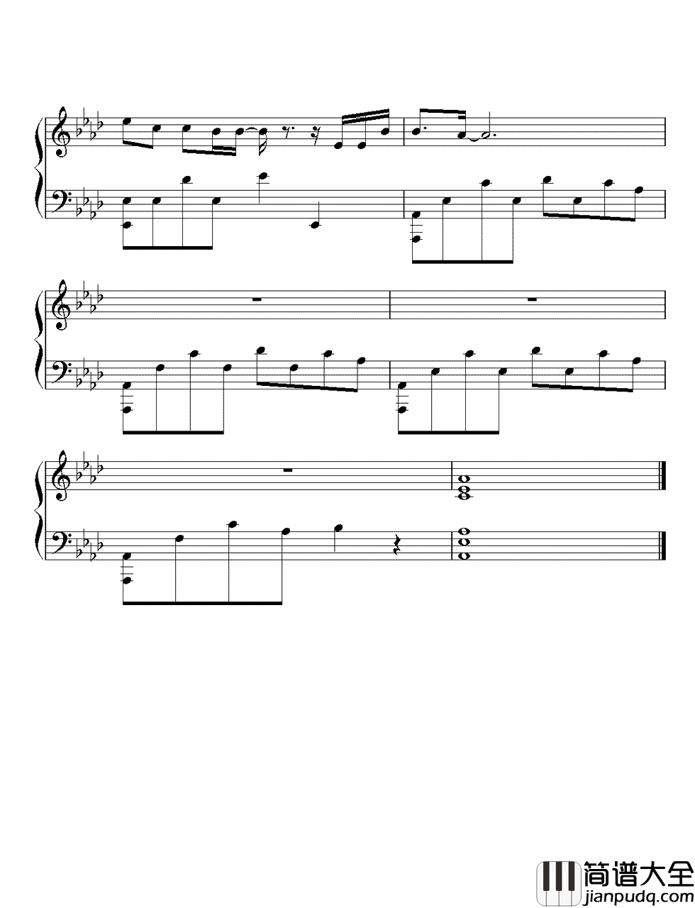 半岛铁盒钢琴谱_周杰伦_我握不住你的手_他的比我更暖