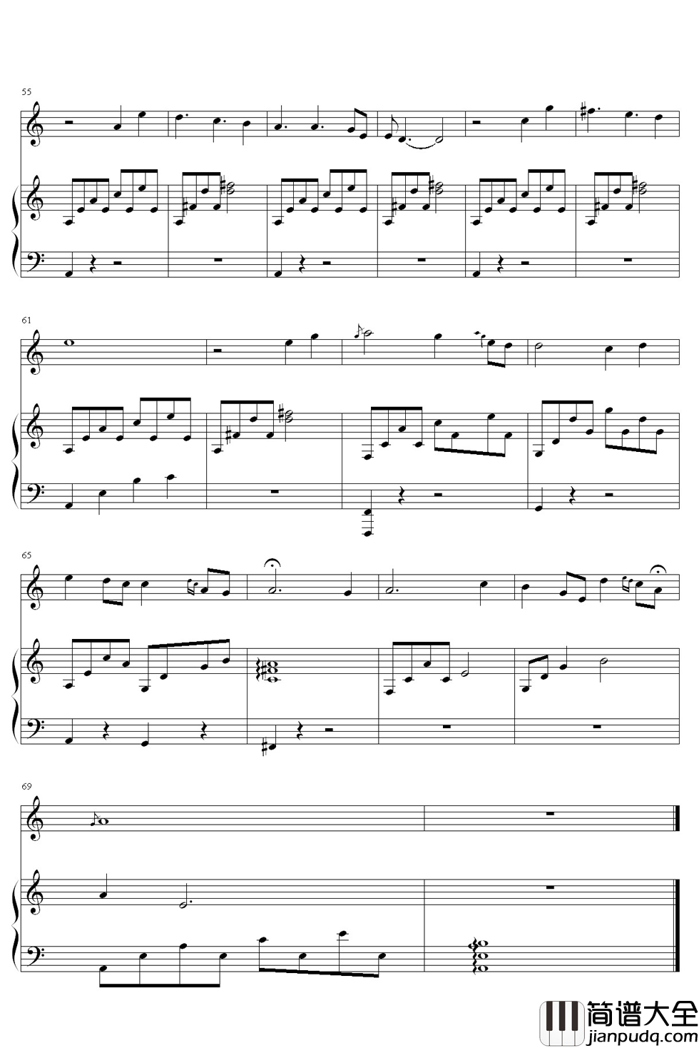 卷珠帘钢琴谱_霍尊_美哭了观众_唱哭了刘欢的一首歌