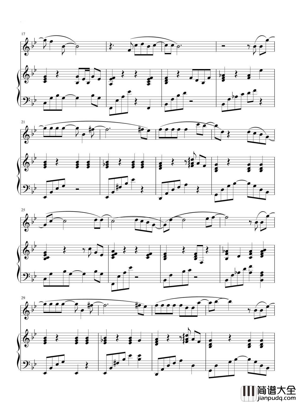 雨下一整晚钢琴谱_周杰伦_街灯下的橱窗，落寞的温暖