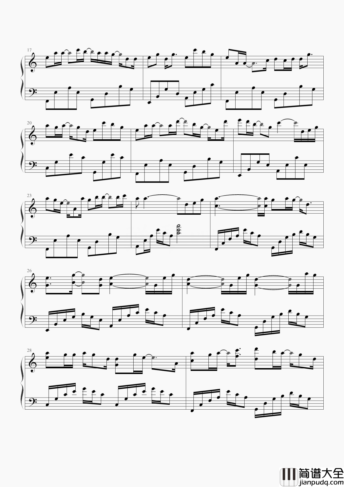 三苦生钢琴谱_小小萱_风未动帆未动是我心动