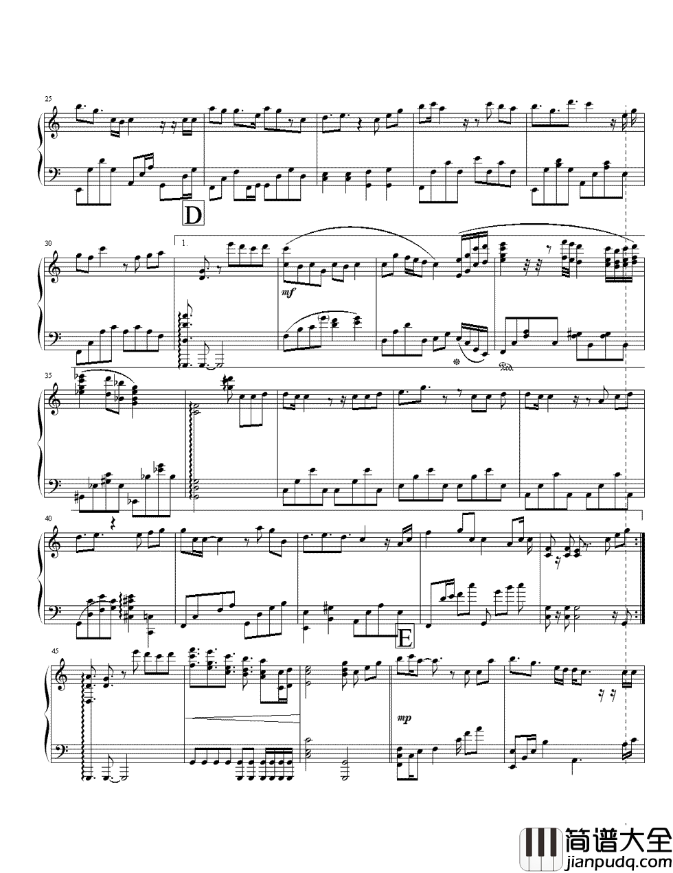 手心的太阳钢琴谱_张韶涵_你手心的太阳_有种安定的力量