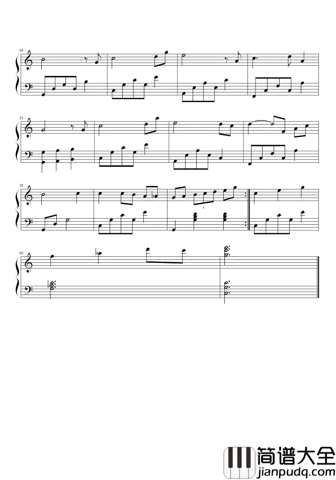 其实你不懂我的心钢琴谱_童安格_经典老歌怀旧风