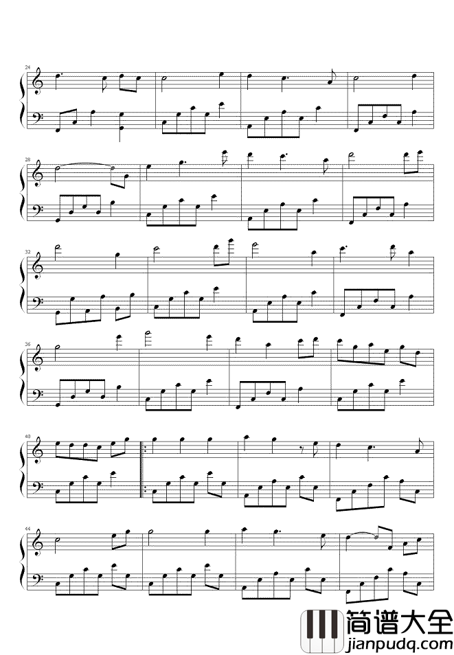 其实你不懂我的心钢琴谱_童安格_经典老歌怀旧风