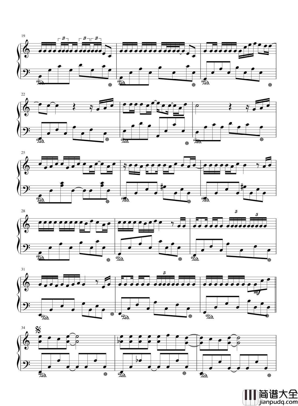 超人不会飞钢琴谱_周杰伦_不要问我哭了没_因为超人不能流眼泪