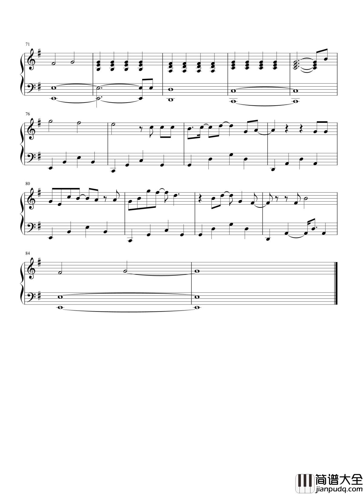 高尚钢琴谱_薛之谦__听前奏就让人心疼