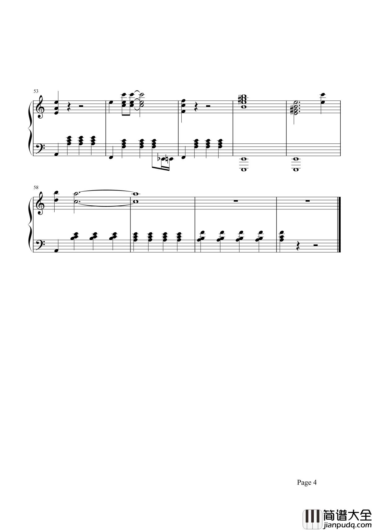 我亲爱的钢琴谱_谭维维｜如果世界没有了你_爱情_就失去所有的意义