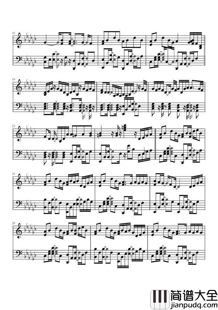 记念钢琴谱_雷雨心_期盼让现在成为永远