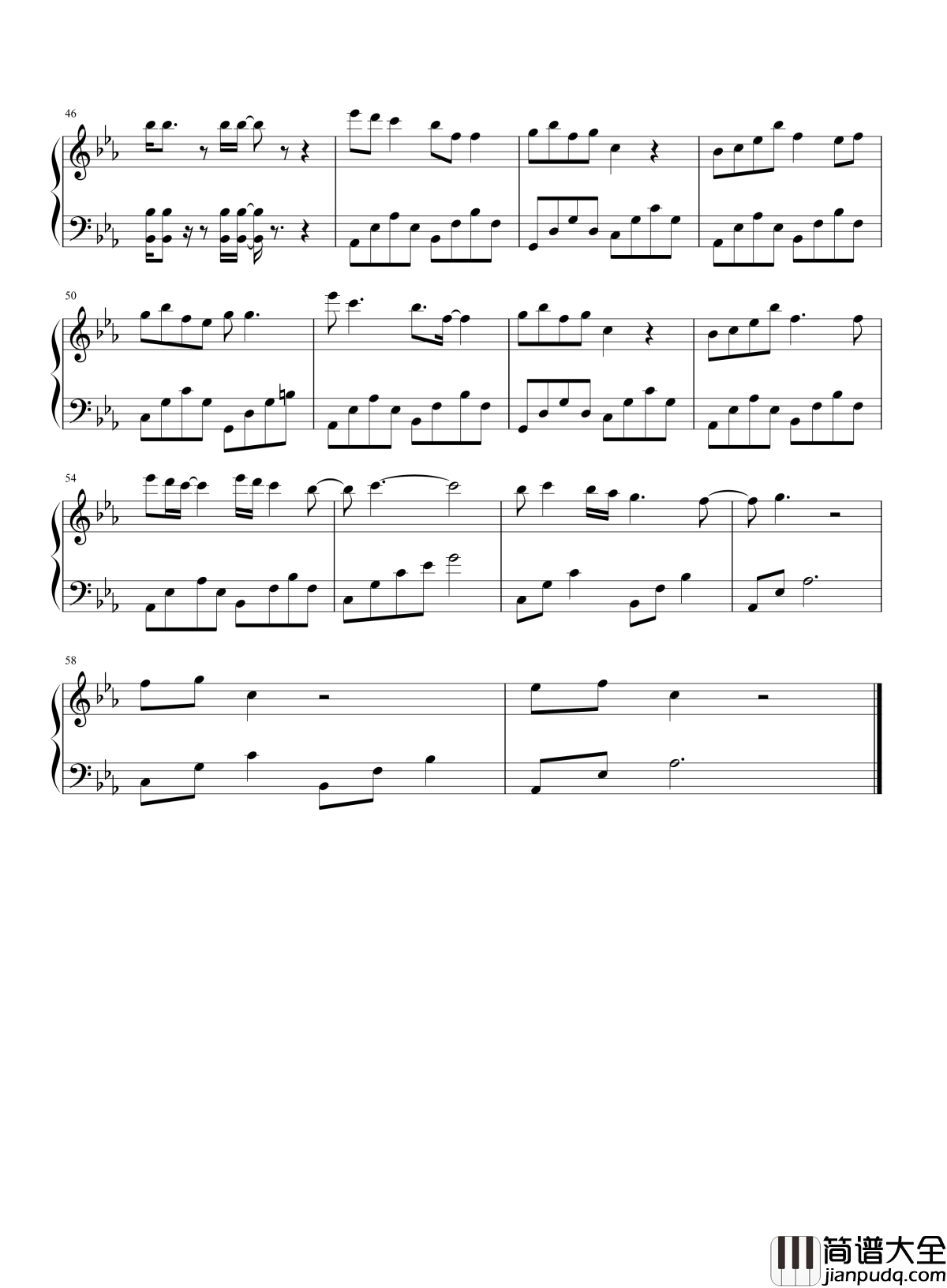 思慕钢琴谱_郁可唯_向来情深奈何缘浅