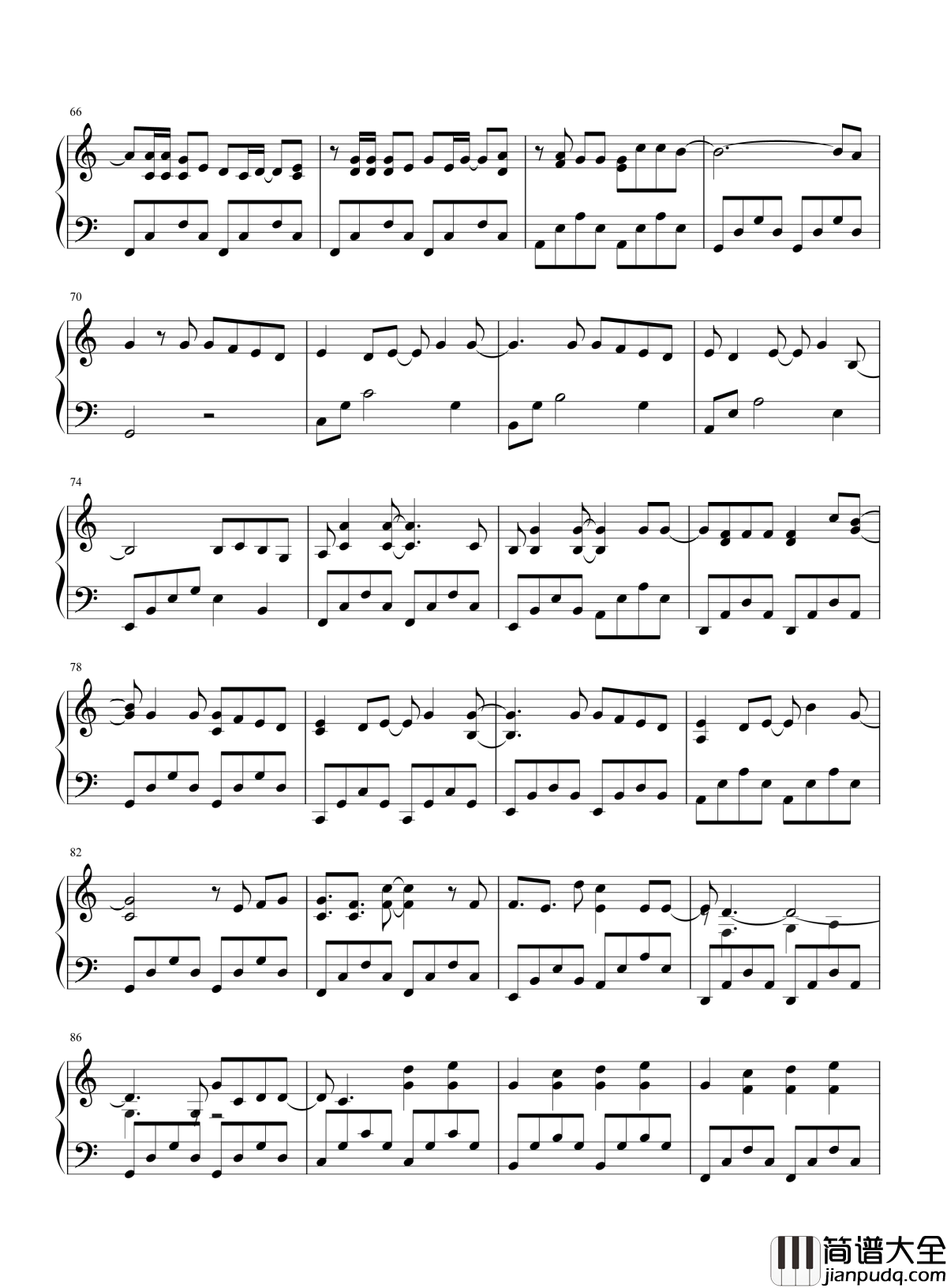 我的宣言钢琴谱_周柏豪_恩准我用承诺除掉牵挂