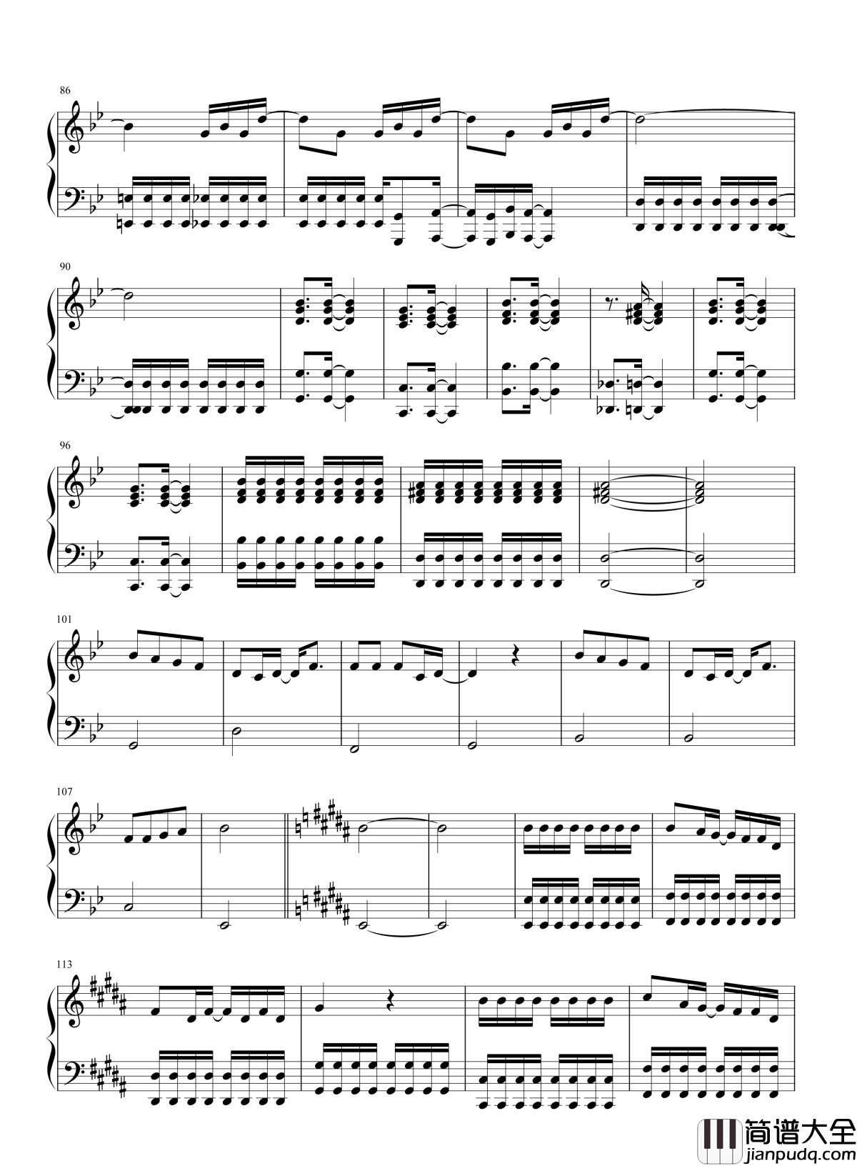 望钢琴谱_张碧晨/赵丽颖｜一个字_燃