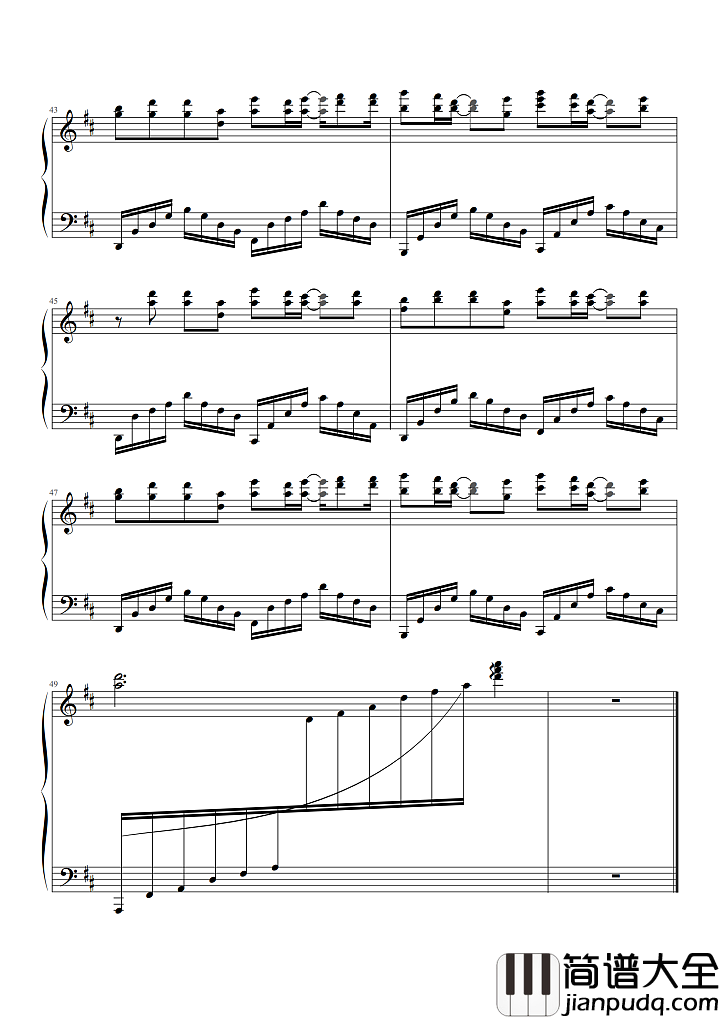 天使钢琴谱_五月天_电影喜羊羊与灰太狼之飞马奇遇记宣传曲