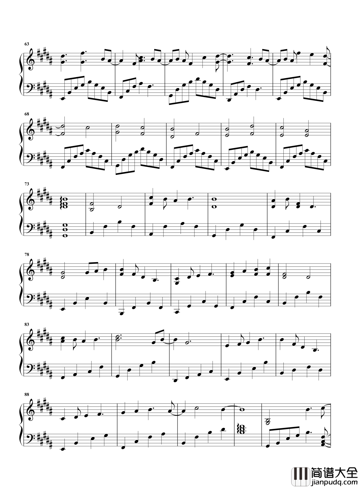 是梦吧钢琴谱_胡一天_也许是仙女施了个魔法_变成你和我对话