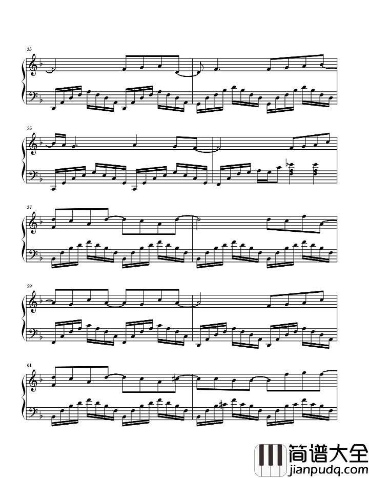 水星记钢琴谱_郭顶_做个梦给你_等到看你银色满际