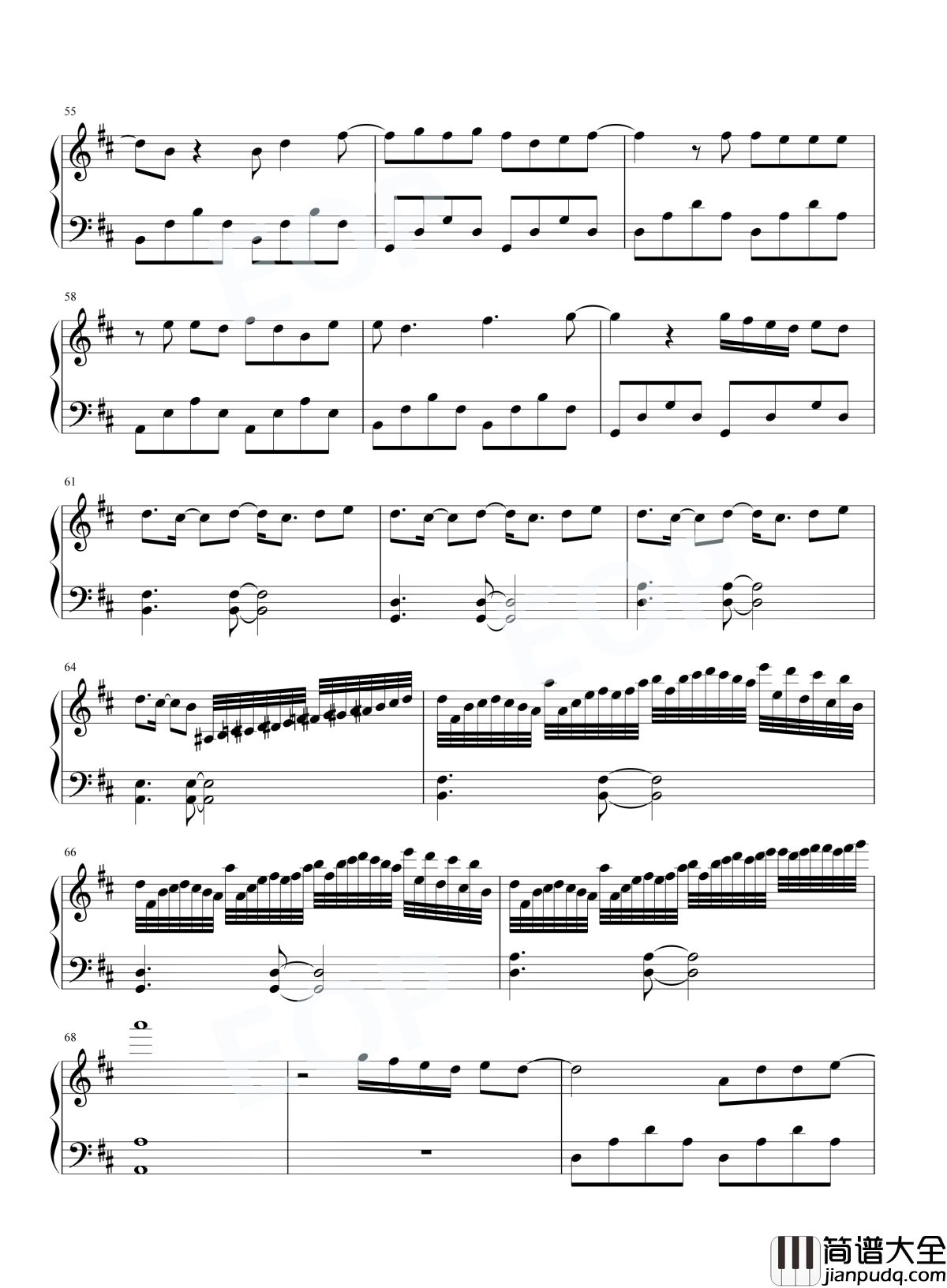 不爱我就拉倒钢琴谱_周杰伦_听歌不用太认真，但它的声音是认真的...