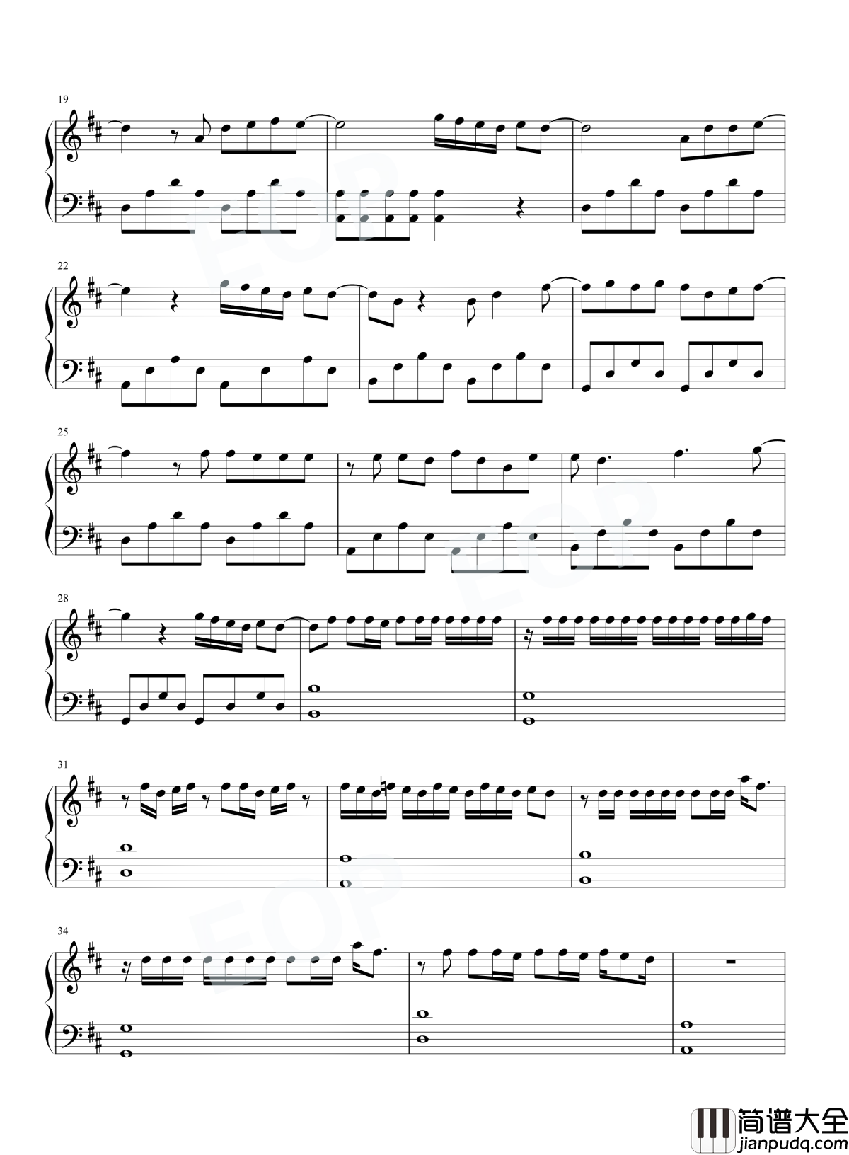 不爱我就拉倒钢琴谱_周杰伦_听歌不用太认真，但它的声音是认真的...