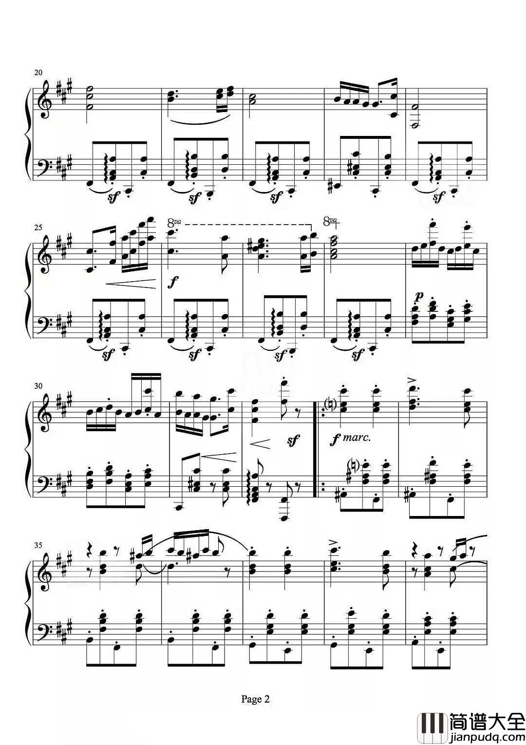 _匈牙利舞曲第五号｜钢琴谱_矮油~好想有个人陪我一起四手联弹