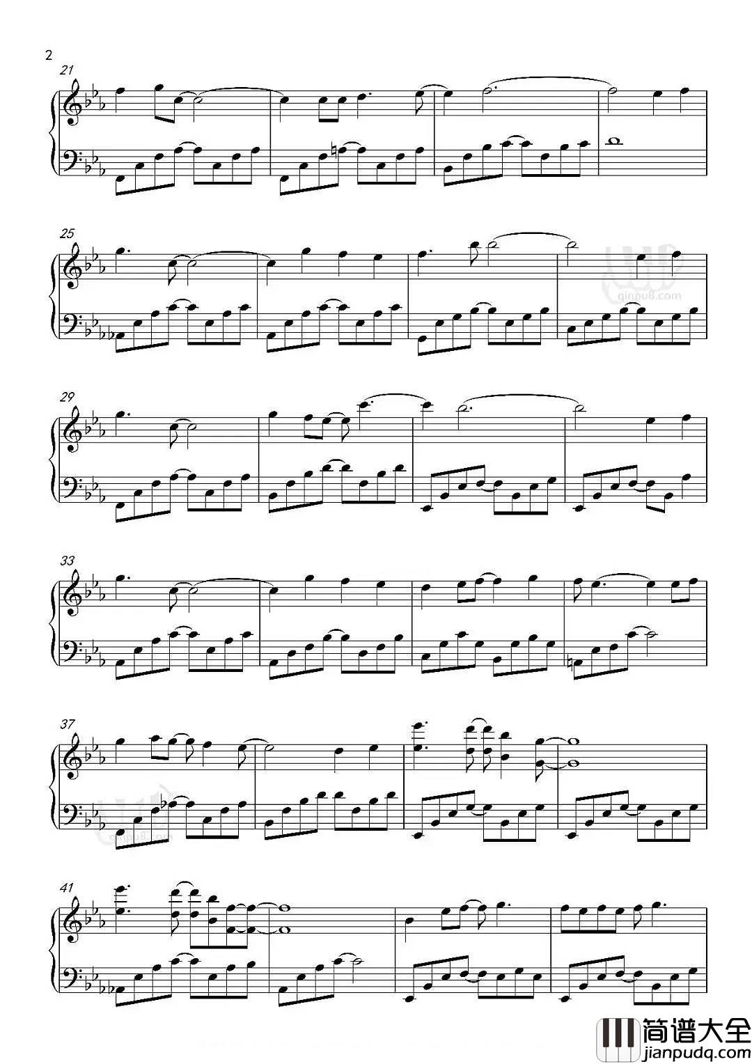 重生钢琴谱_容祖儿_电影解忧杂货店主题曲