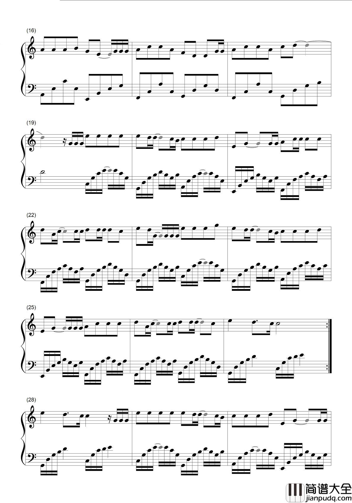 梦醒时分钢琴谱_陈淑桦_这才是最经典版本