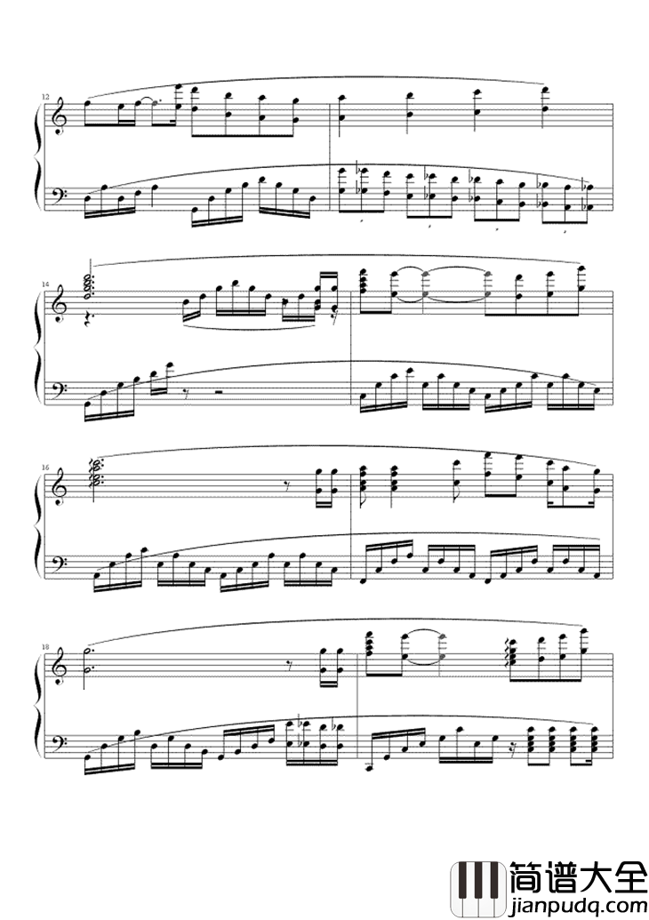 等待钢琴谱_韩磊_每个梦里都有你的梦_共同期待一个永恒的春天