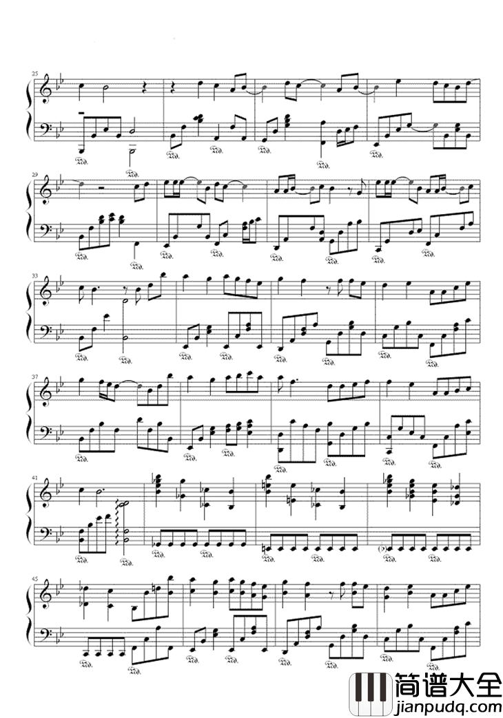 粉末钢琴谱_李宇春_只要为你活过_我就不是粉末