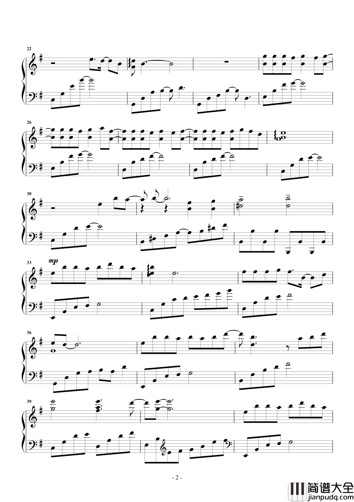 凉凉钢琴谱_杨宗纬/张碧晨_电视剧三生三世十里桃花片尾曲