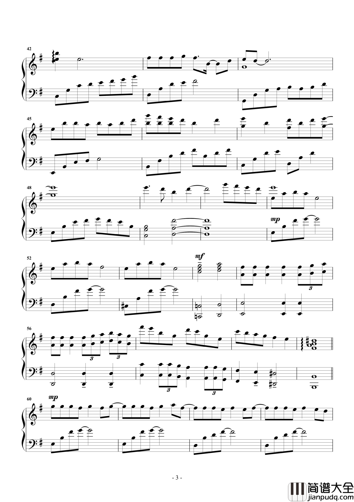 凉凉钢琴谱_杨宗纬/张碧晨_电视剧三生三世十里桃花片尾曲