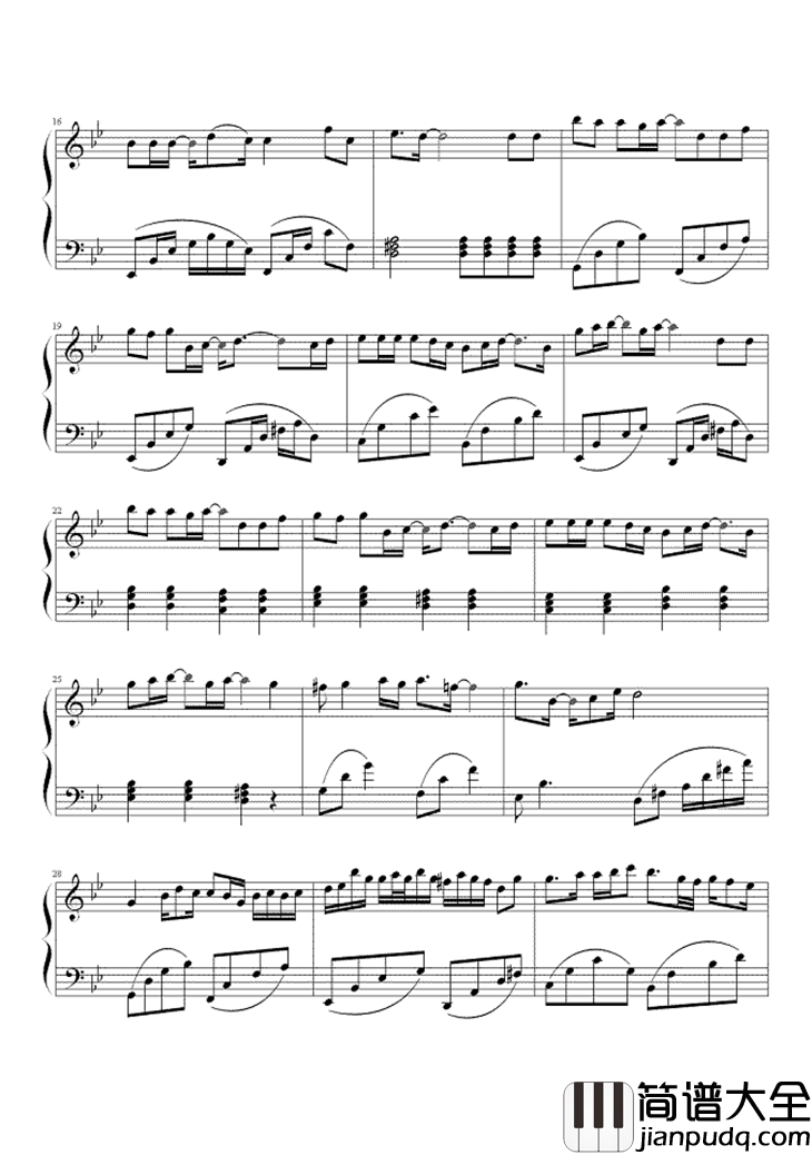 有一种爱叫做放手钢琴谱_阿木_我们相守若让你付出所有_让真爱带走我