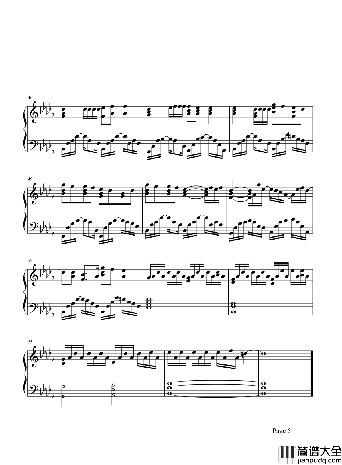 诺言钢琴谱_鹿晗｜诺言如此简单，人生无憾是鹿晗