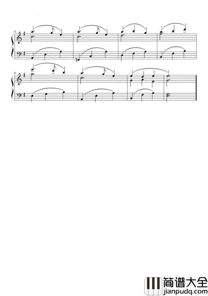 希望钢琴谱_陈慧琳_远方的曾经的你的微笑