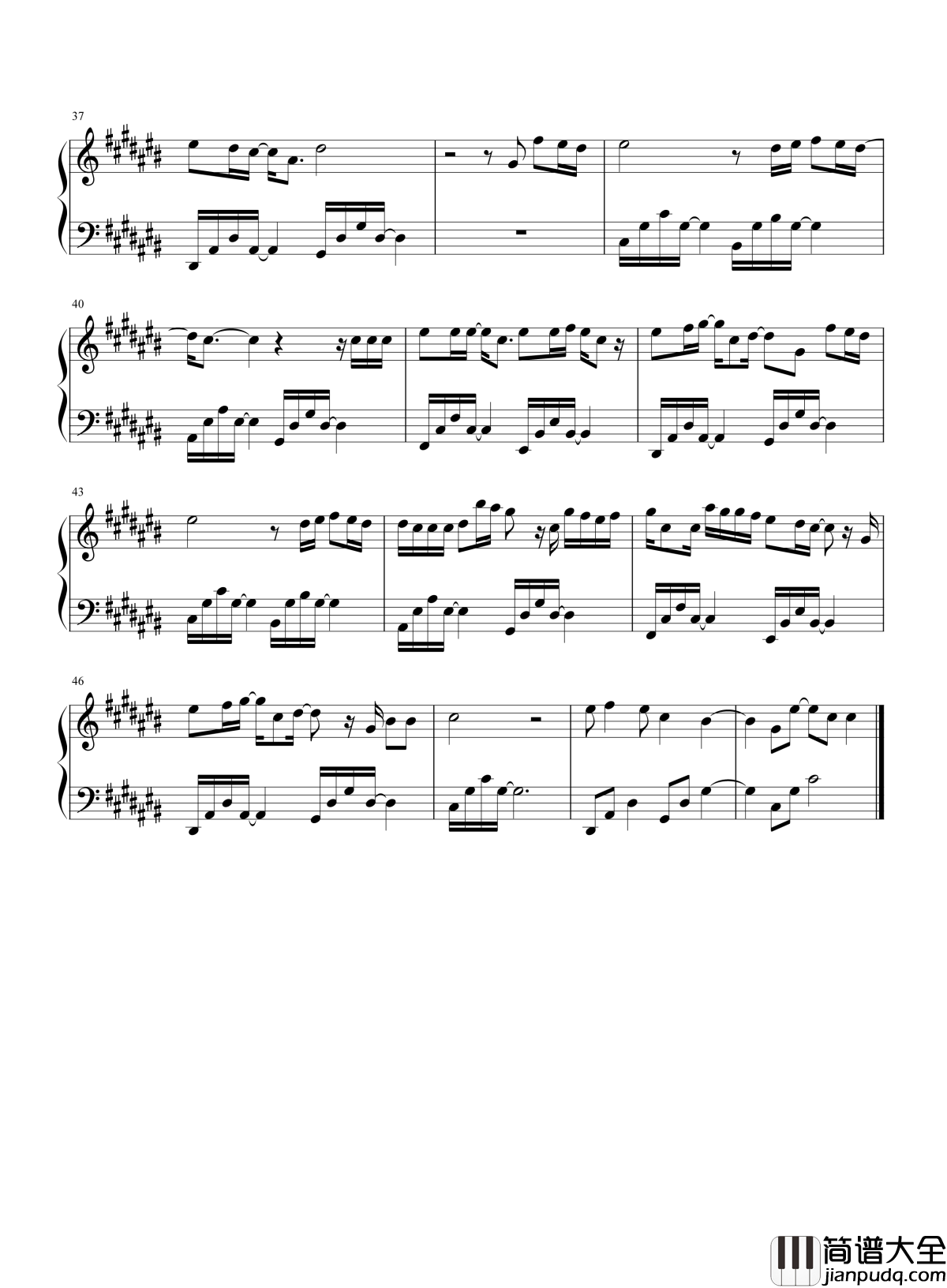 祈愿钢琴谱_张艺兴｜愿时光逆转，勇敢追爱